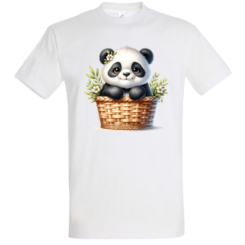 Kosárban ülő panda