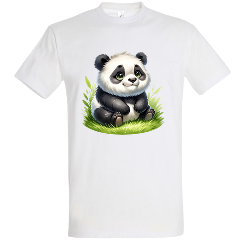 Panda a fűben