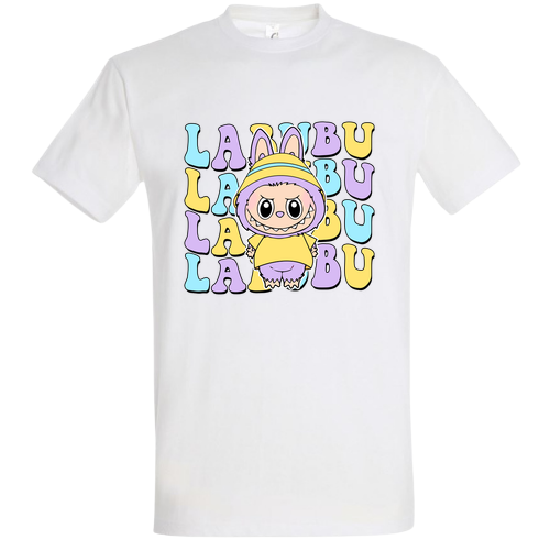 Sárga lila labubu